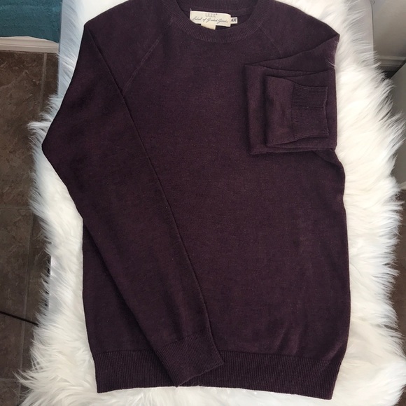 H&M Other - H&M classic crewneck cotton sweater burgundy XS